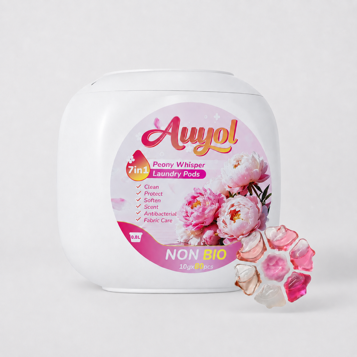 7-in-1 Laundry Pods, Peony Whisper Scent