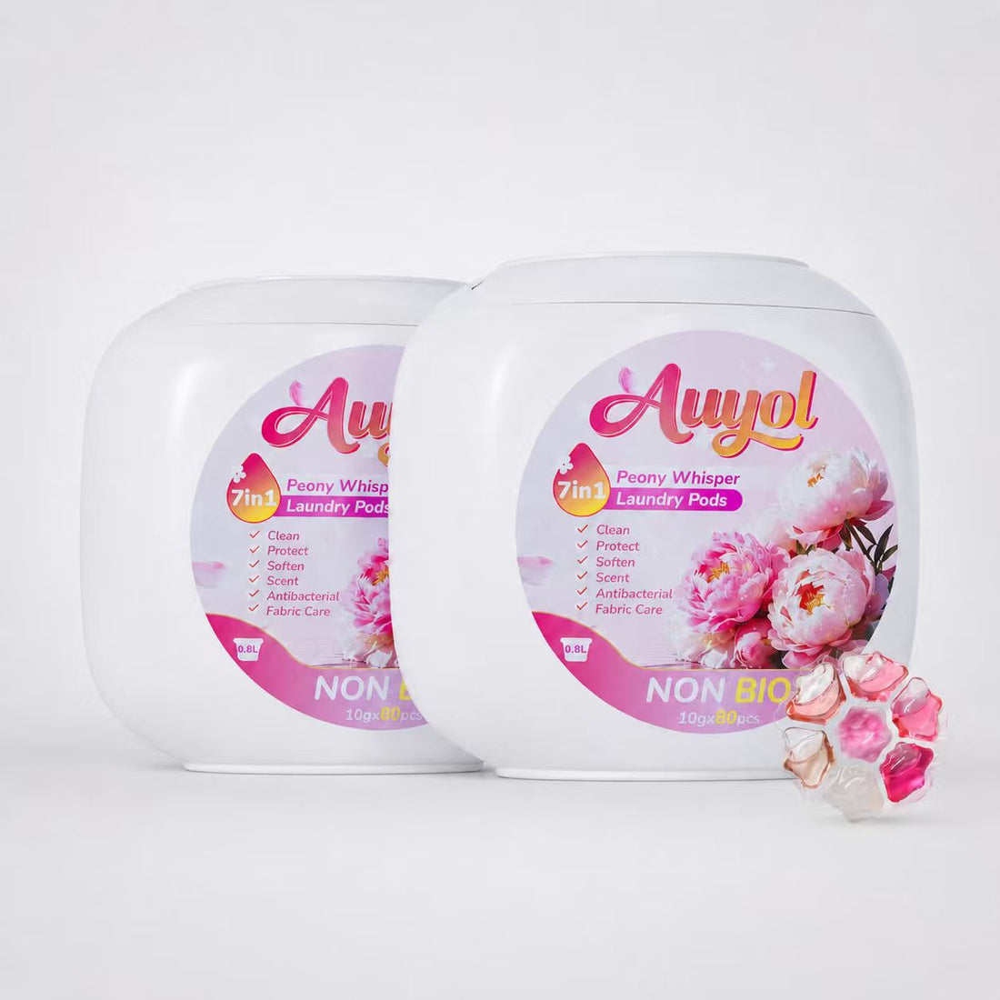 7-in-1 Laundry Pods, Peony Whisper Scent