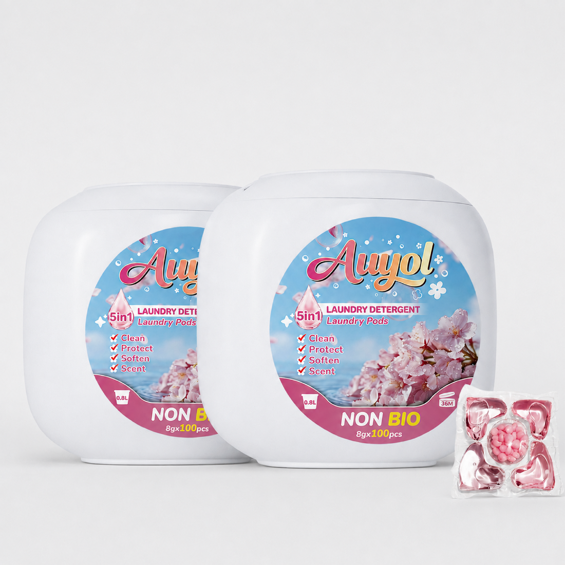 5-in-1 Laundry Pods, Cherry Blossom Scent