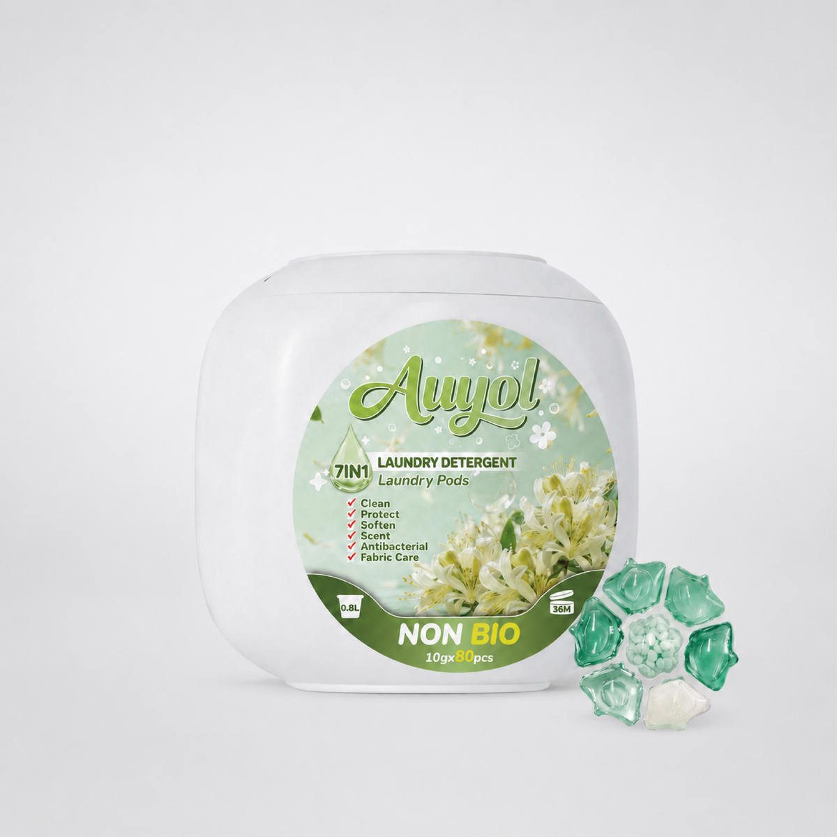 7-in-1 Laundry Pods, Honeysuckle Scent